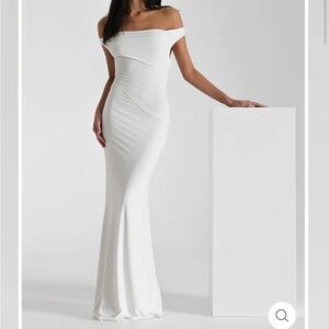 Natalie Rolt- Bettina Gown in White